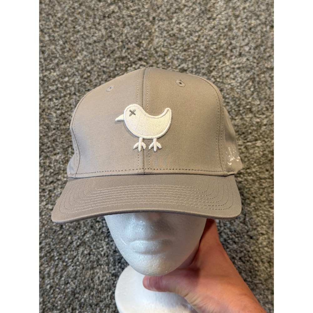 Bad Birdie Hat Mens OS Grey Bird Logo Snapback Golf Performance Cap